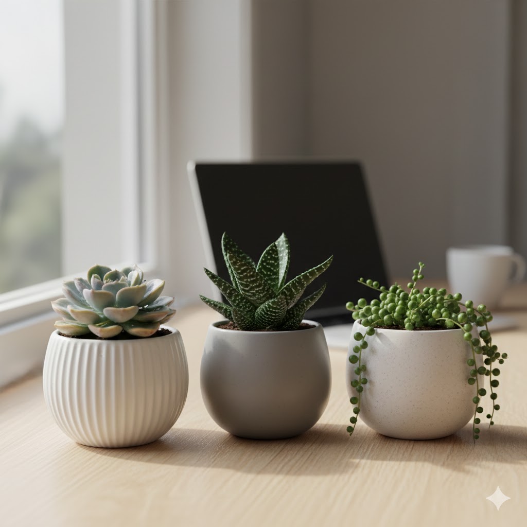 Mini Succulent Trio set